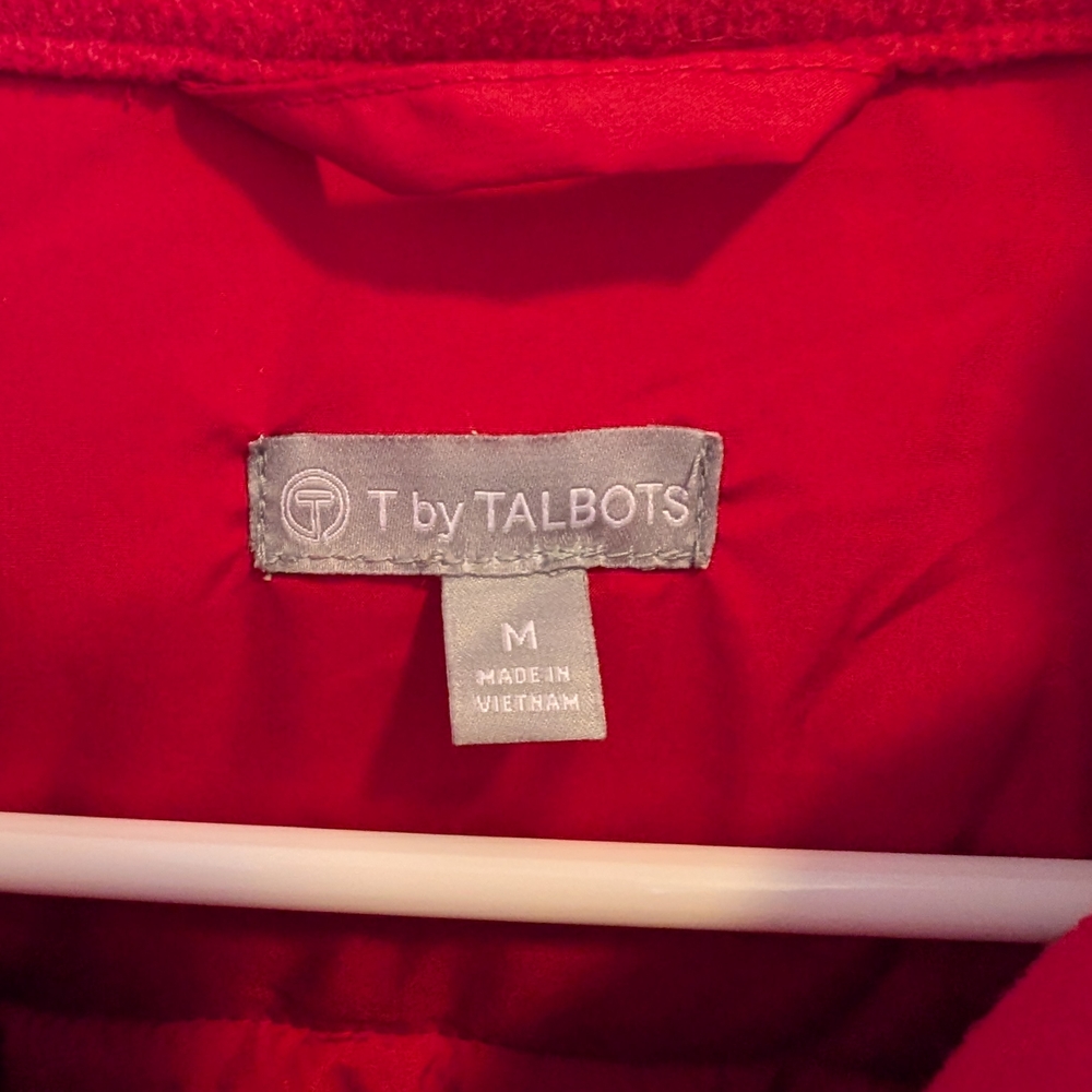 Talbots Vibrant Red Quilted Jacket - Picture 3 of 9